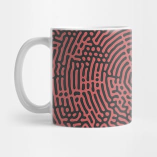 Radial Turing Pattern (Rose Gold) Mug